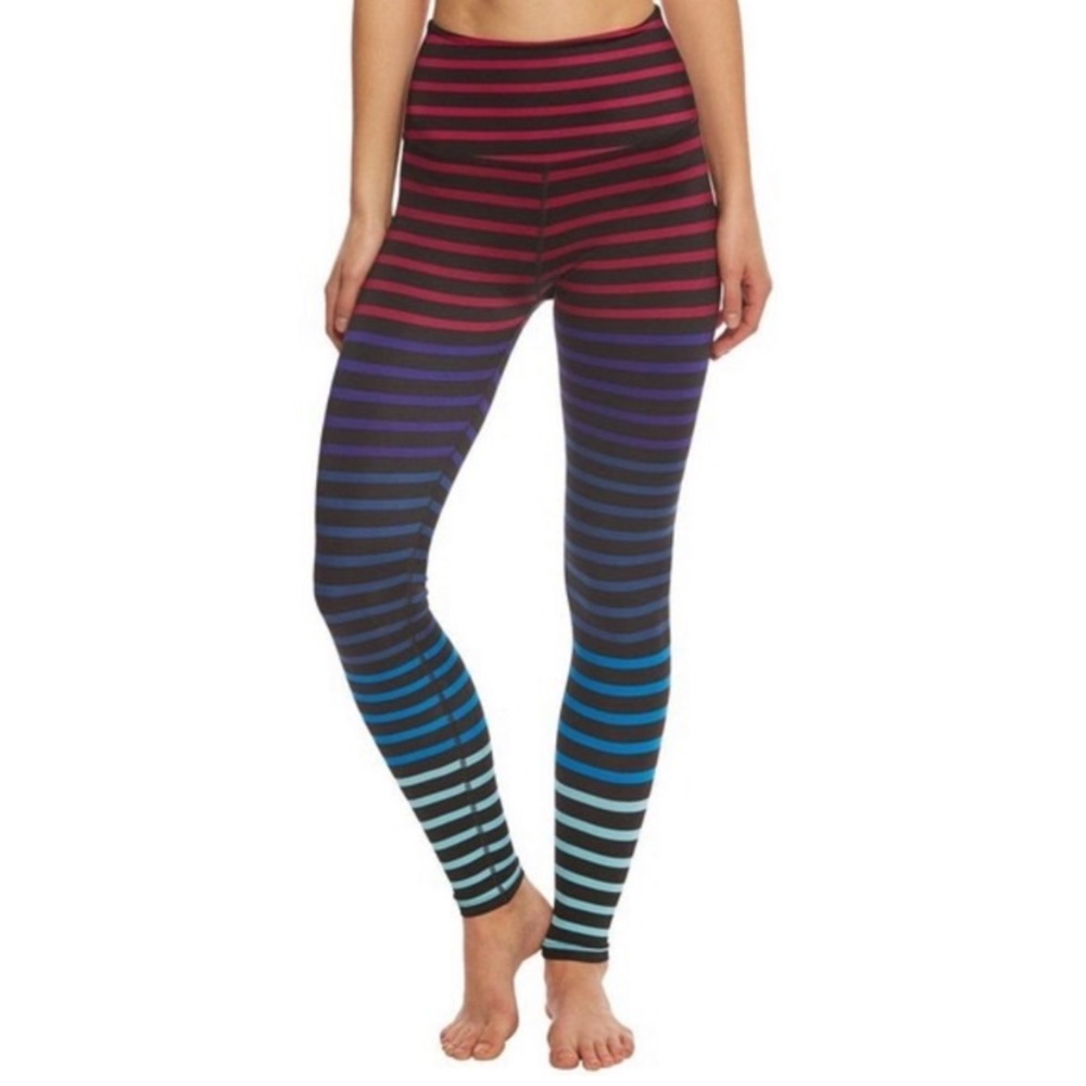 Beyond Yoga Striped Rainbow Lux High Waist Leggings Jolie stripe yoga workout
